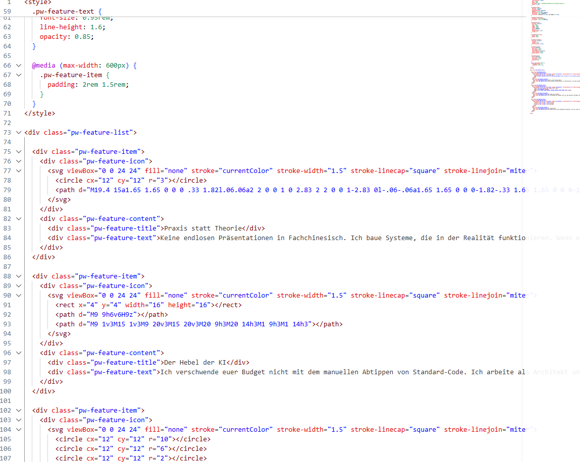 Webdesign Code